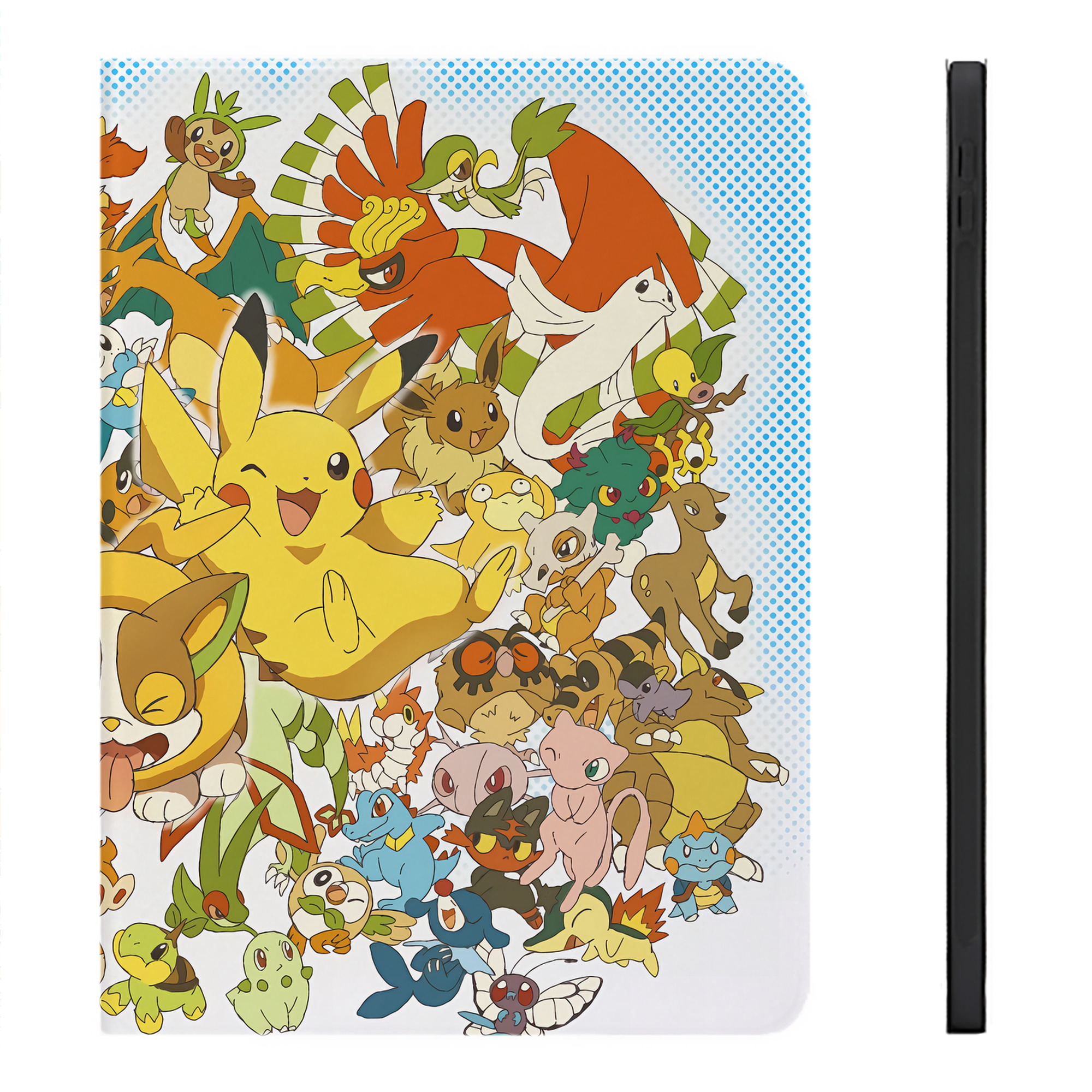 （画像用） ポケットモンスター Pokémon IPadケース ペンホルダー付き ブックスタイルデザイン